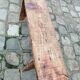 Long wooden farm bench 185cm