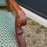 Pair of antique Louis XVI mahogany armchairs from the 19th century