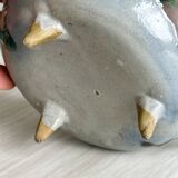 Three-legged glazed ceramic box