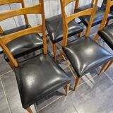 Set of 6 Italian design chairs, 1960s