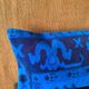 Vintage Turkish Wool Dragon Pillow, Kilim Lumbar Cushion Cover