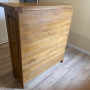 Artisanal buffet in solid oak, traditional assembly.