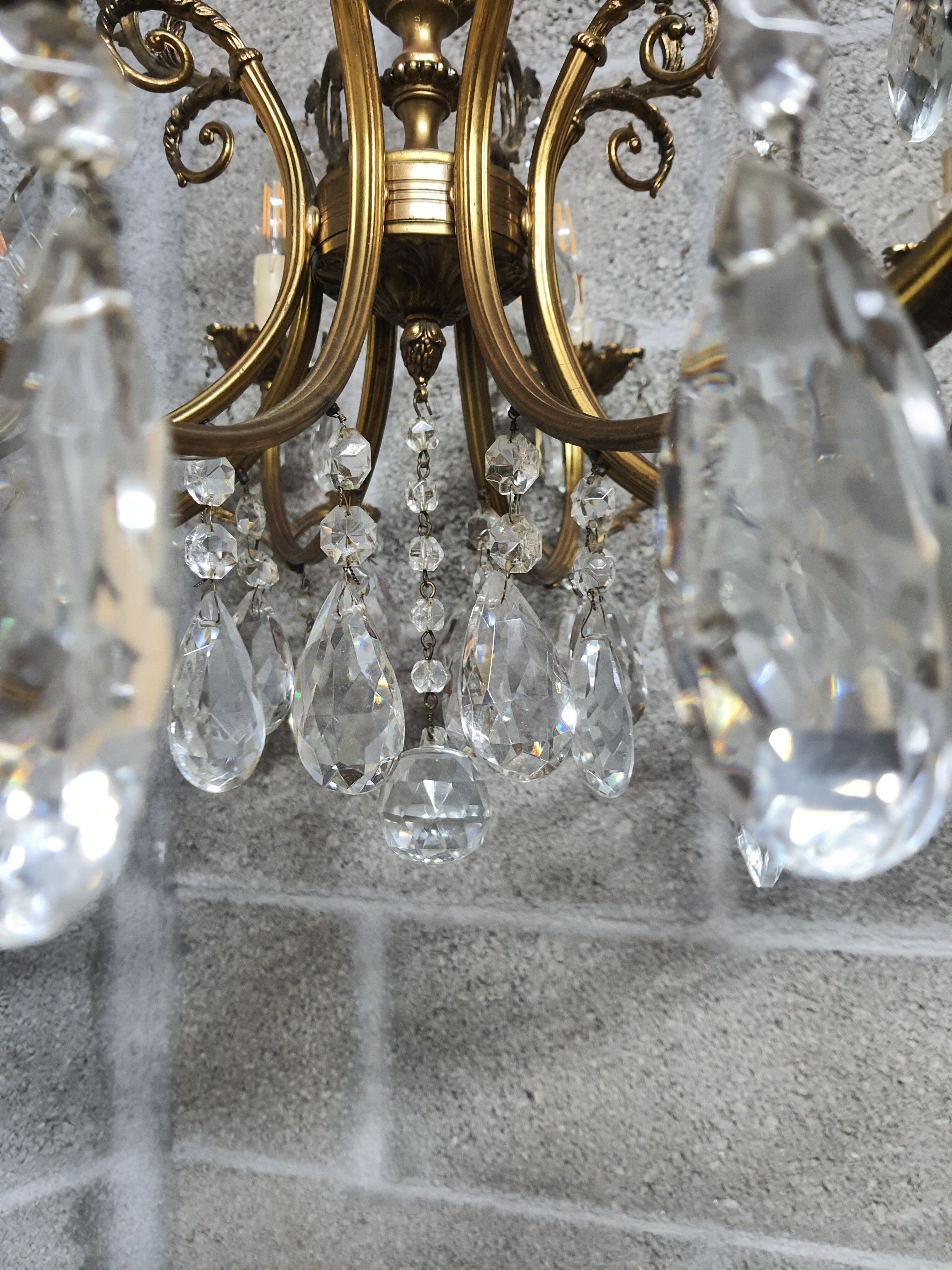 Vintage bronze chandelier