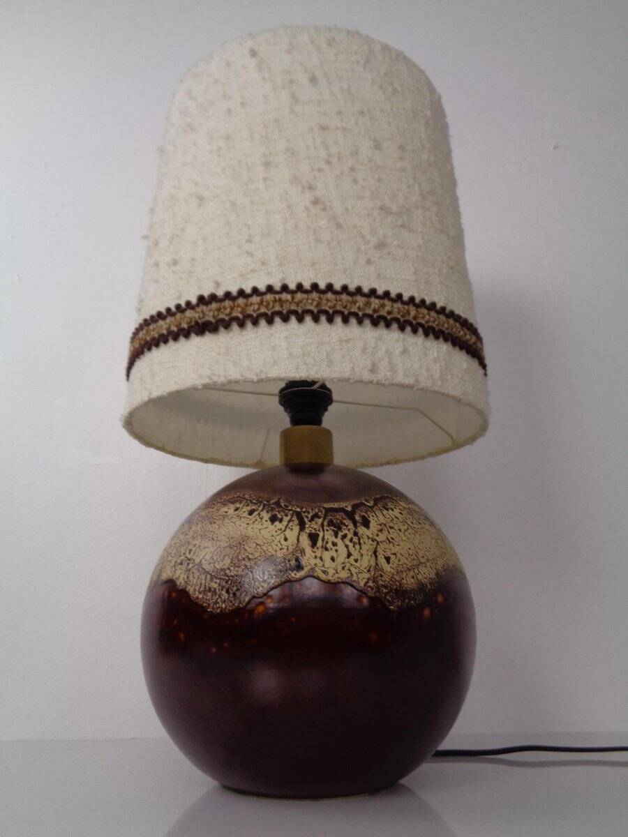 Pop Art German Ceramic Floor Lamp from Pan Keramik, 1970s