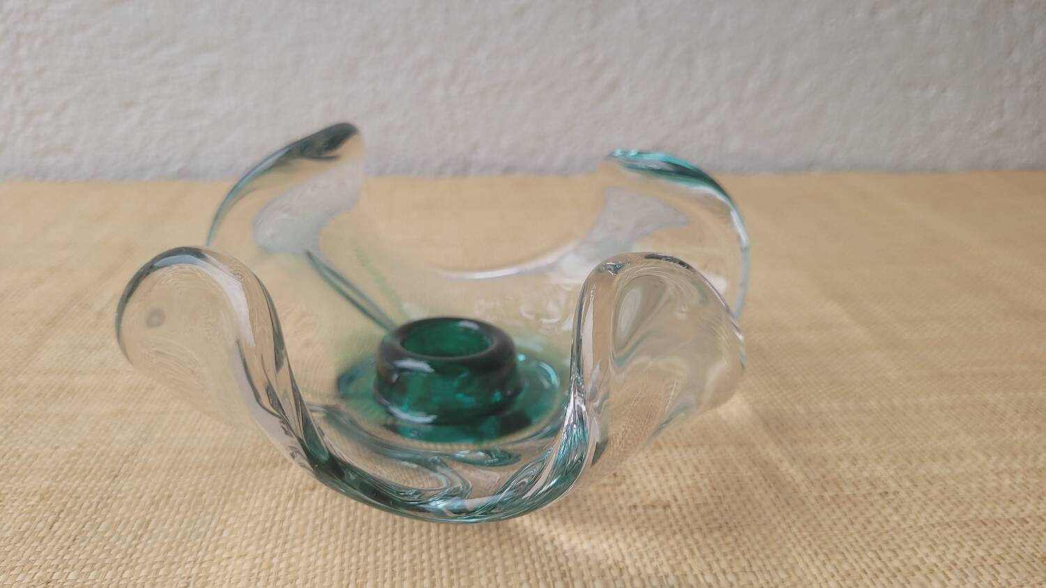 Italian glass candle holder