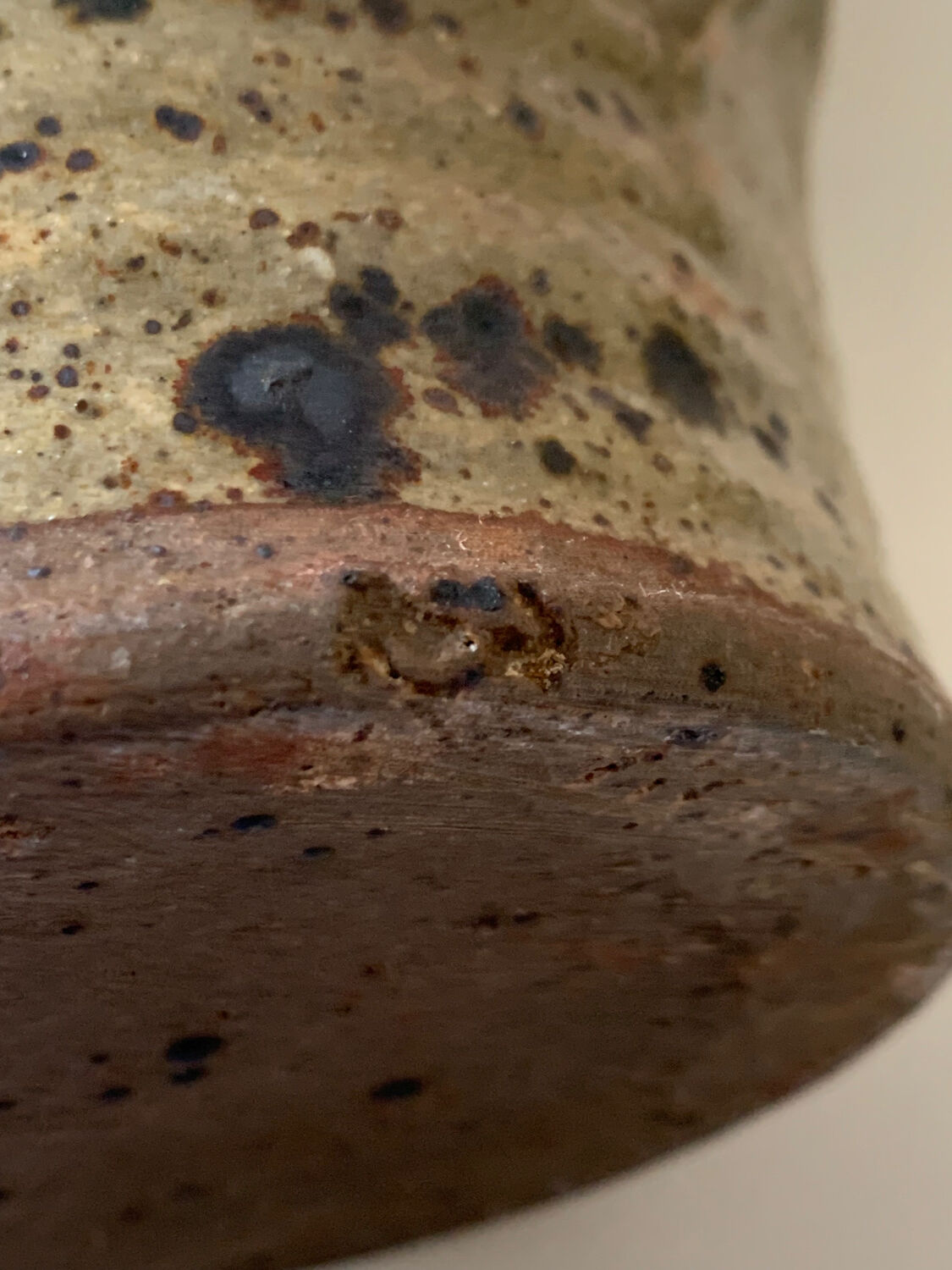 Gustave Tiffoche pyrite stoneware pitcher