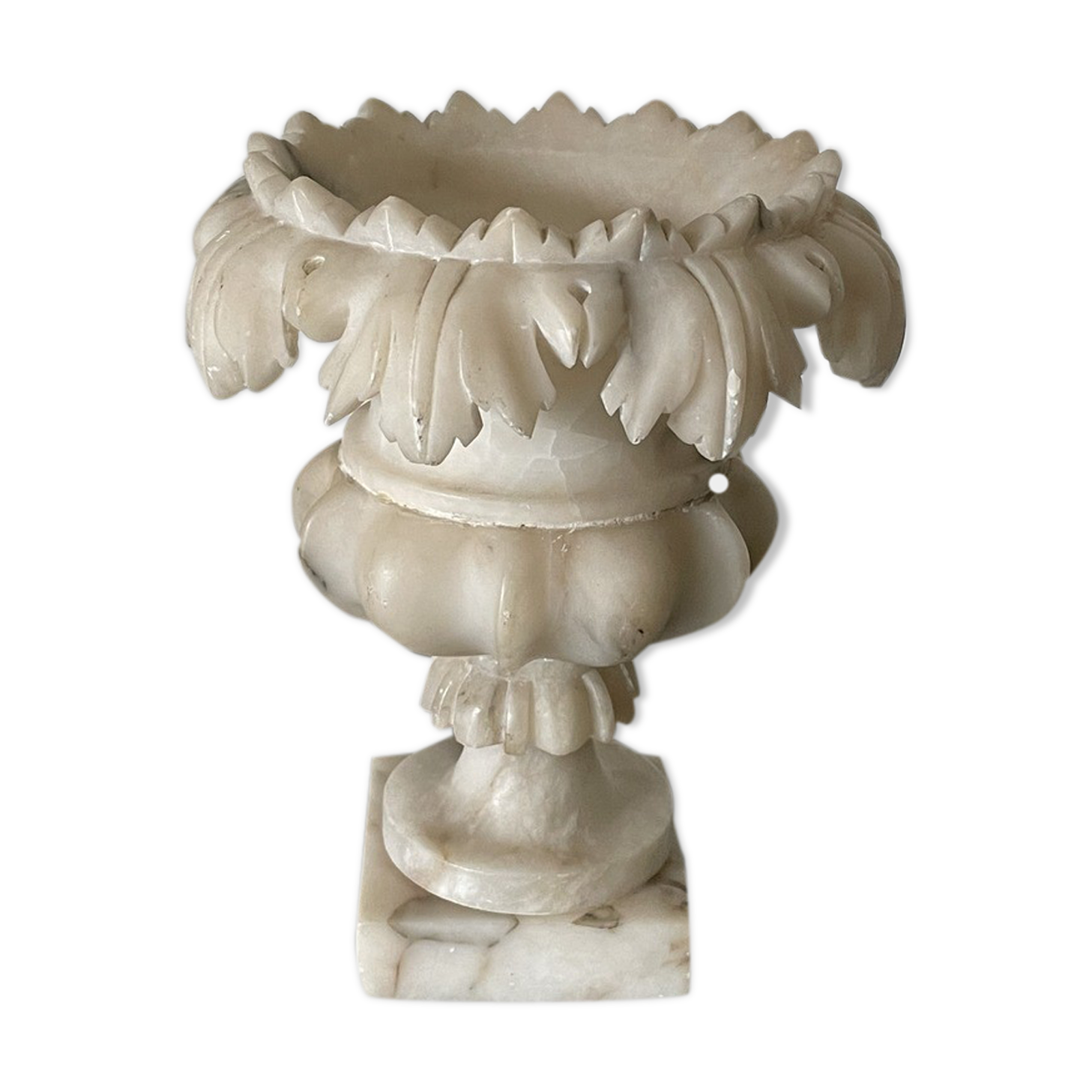 Carved marble vase