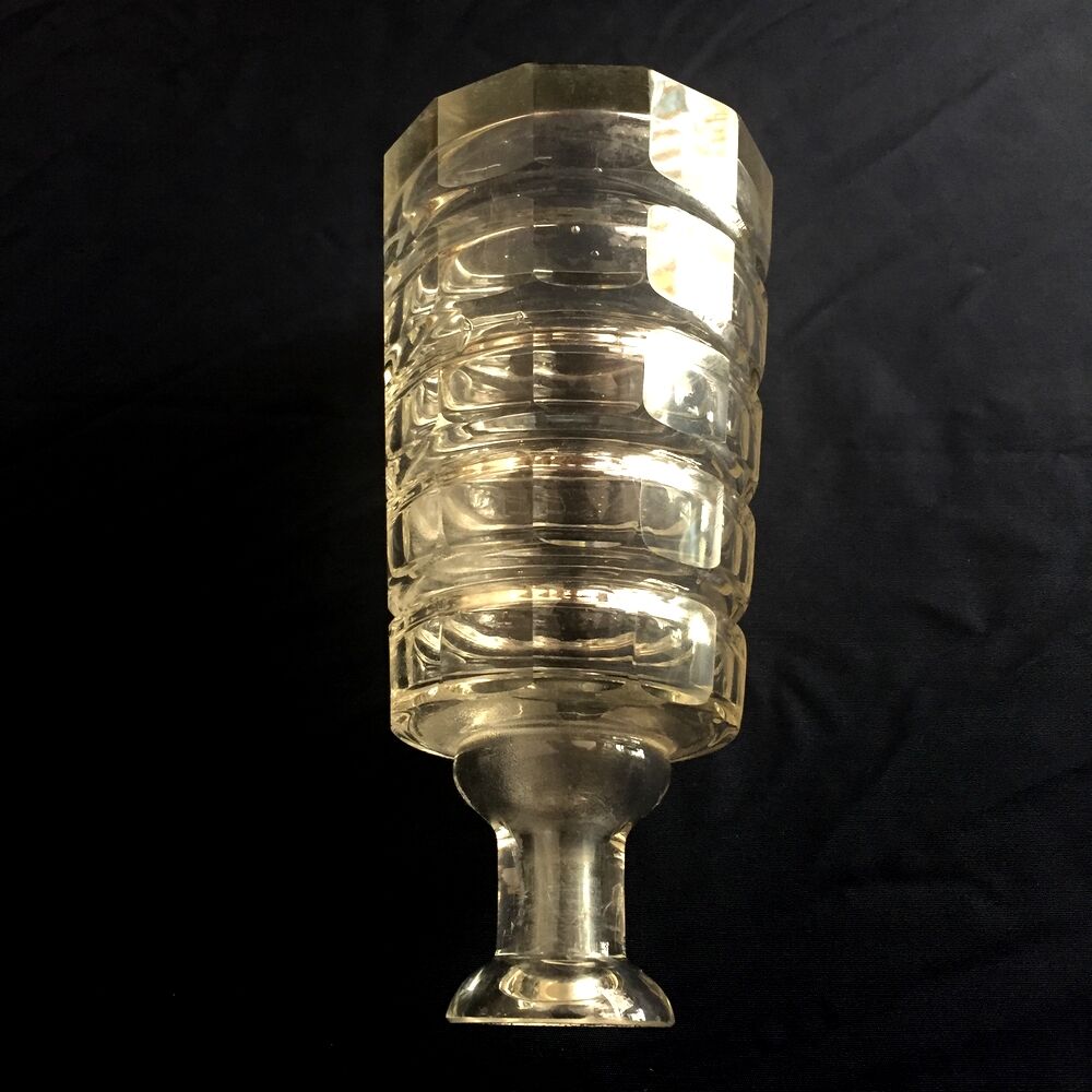 Art deco liqueur carafe bohemian glassware