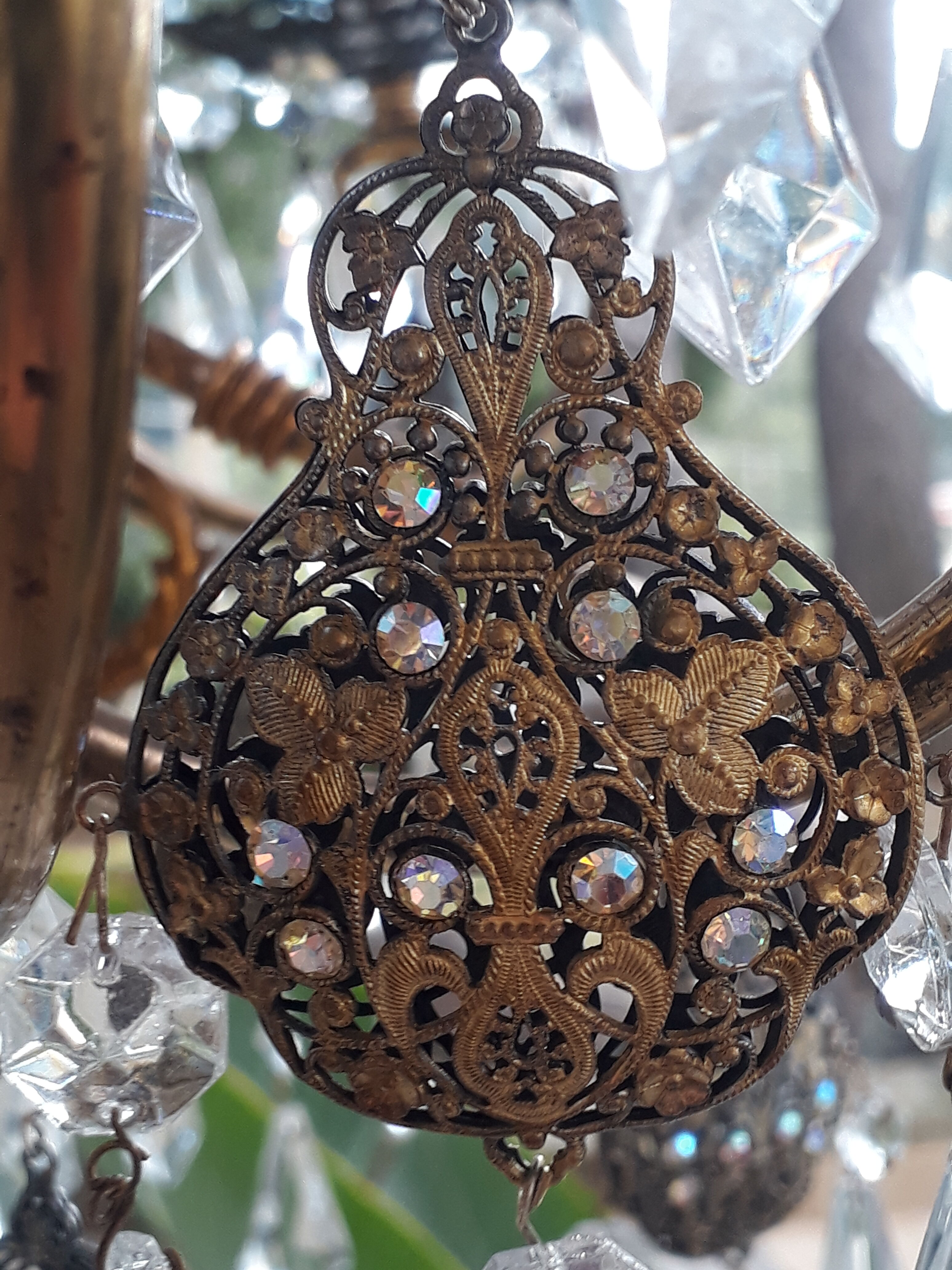 Pair of vintage italian chandeliers