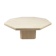 Italian travertine octagon coffee table, 1980