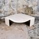 Table basse oeil en travertin, Roche Bobois, 1980s