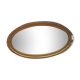 oval plaster mirror 55x34cm