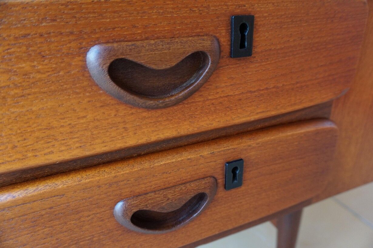 Mid-Century Dutch Modern Writing Desk by Louis Van Teeffelen for Wébé, 1950s
