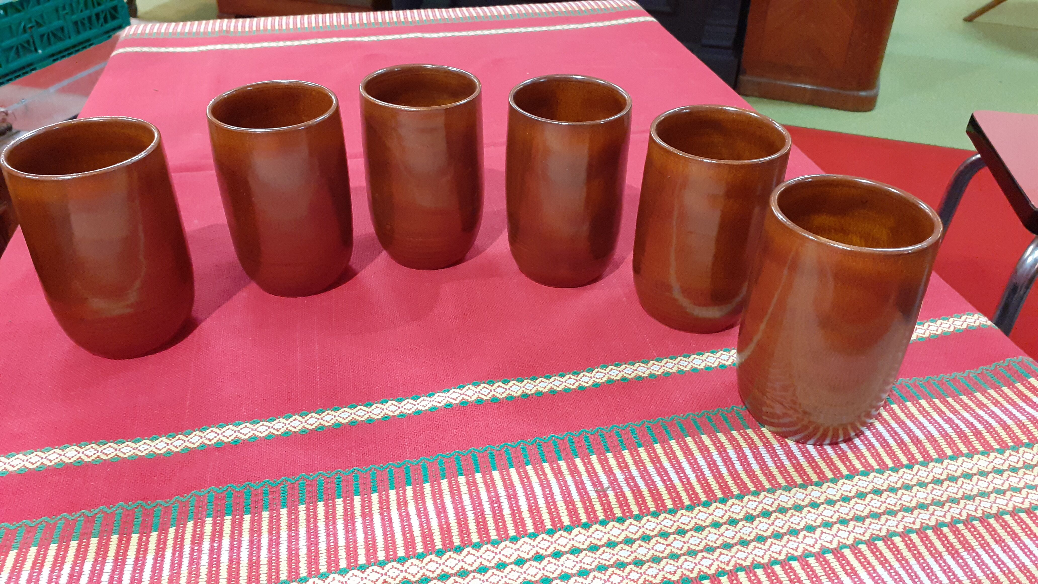 Set of 6 chairs vallauris felix ceram