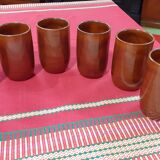 Lot de 6  verres vallauris felix ceram