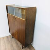 Vintage wooden display cabinet