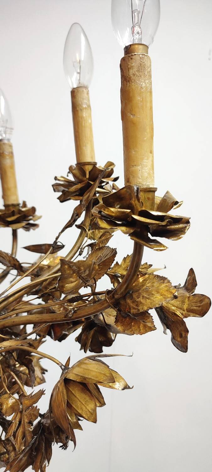 Pair of brass appliques. France, 1960s.