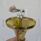 Elegant Gold Vintage Chandelier Mid Century Hollywood Regency Hanging Lamp
