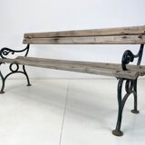 Banc en fonte et bois du XIXe siècle