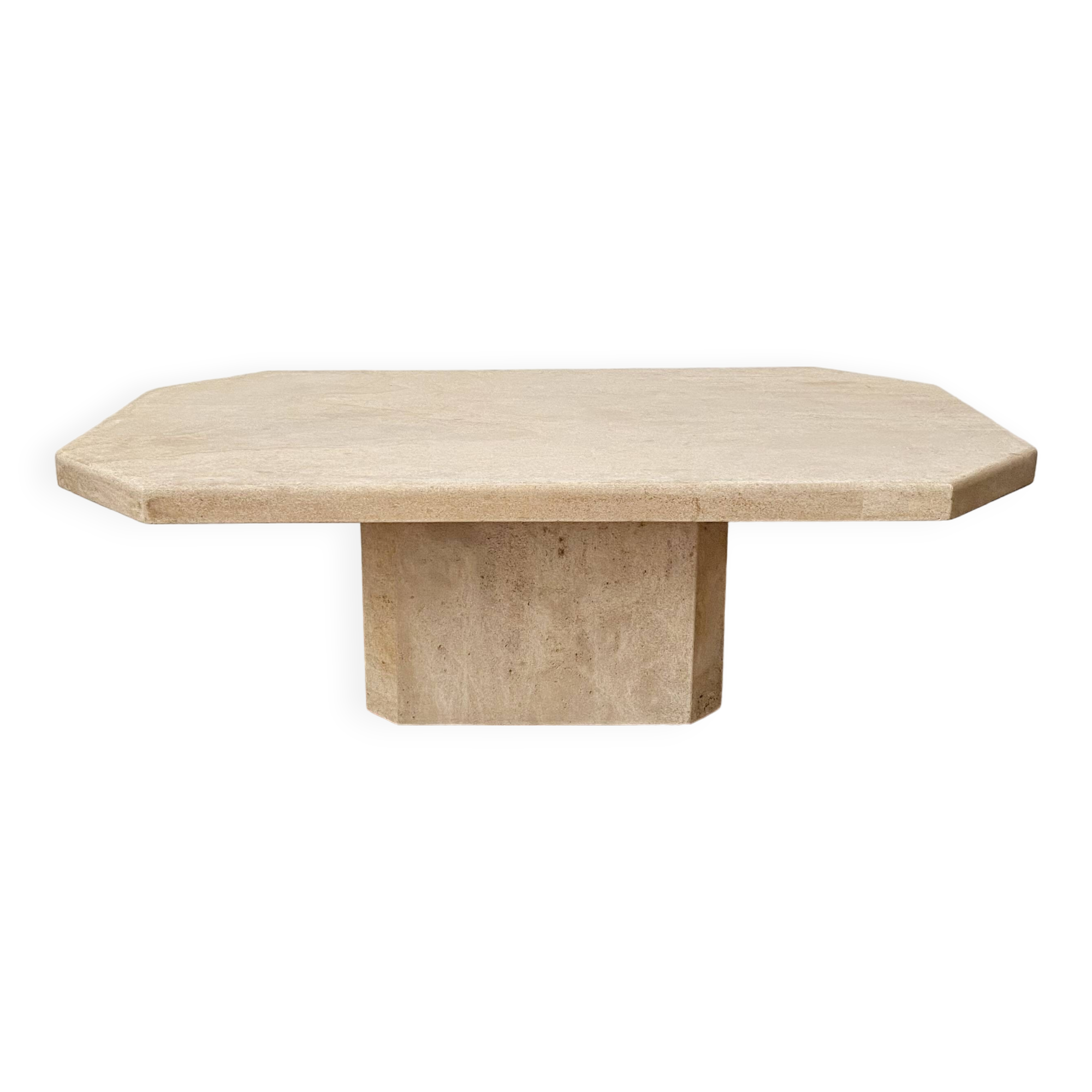 Vintage travertine coffee table