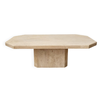 Table basse en travertin vintage