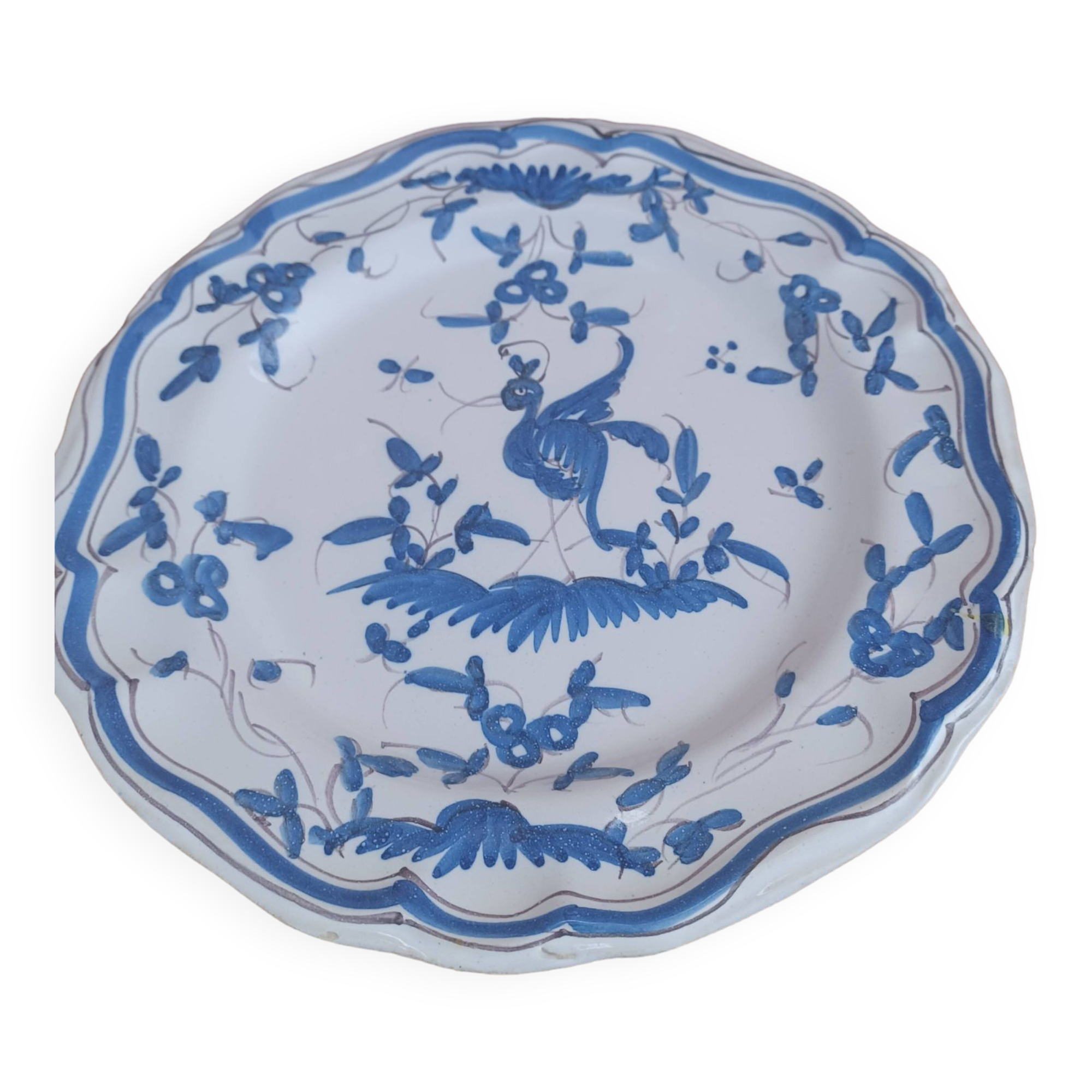 Assiette Faïence XVIII ème.