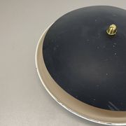 unique round metal Gino Sarfatti Style Ceiling Wall Light Flushmount Italy 1950s