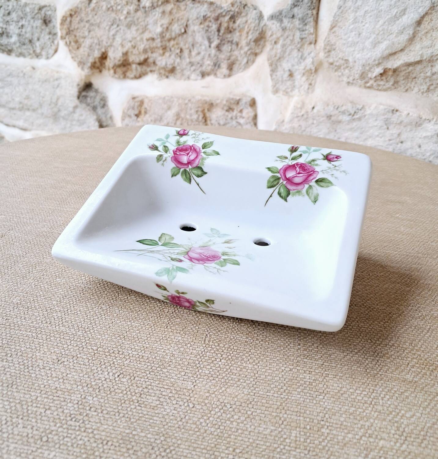 Antique ceramic soap dish
