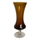 Smoked yellow glass vase