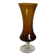 Smoked yellow glass vase