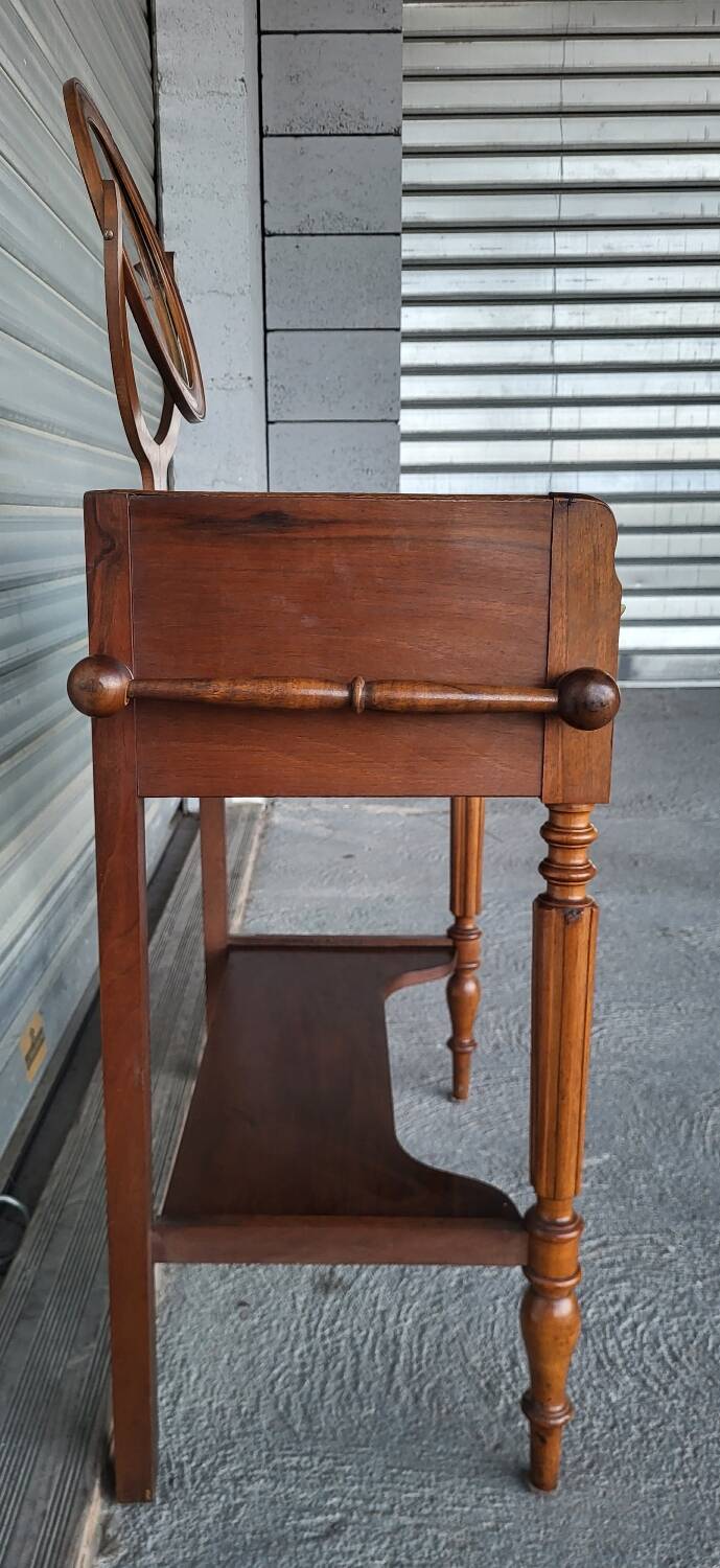 Antique marble and solid wood dressing table