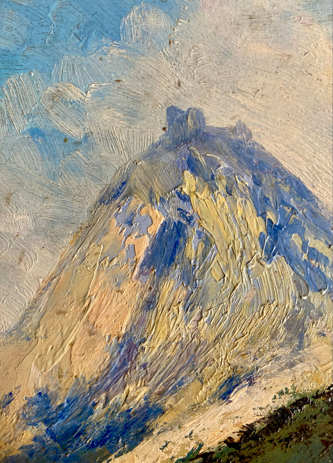 Oil on panel Jean-François Louis Merlet – Montségur, 1939
