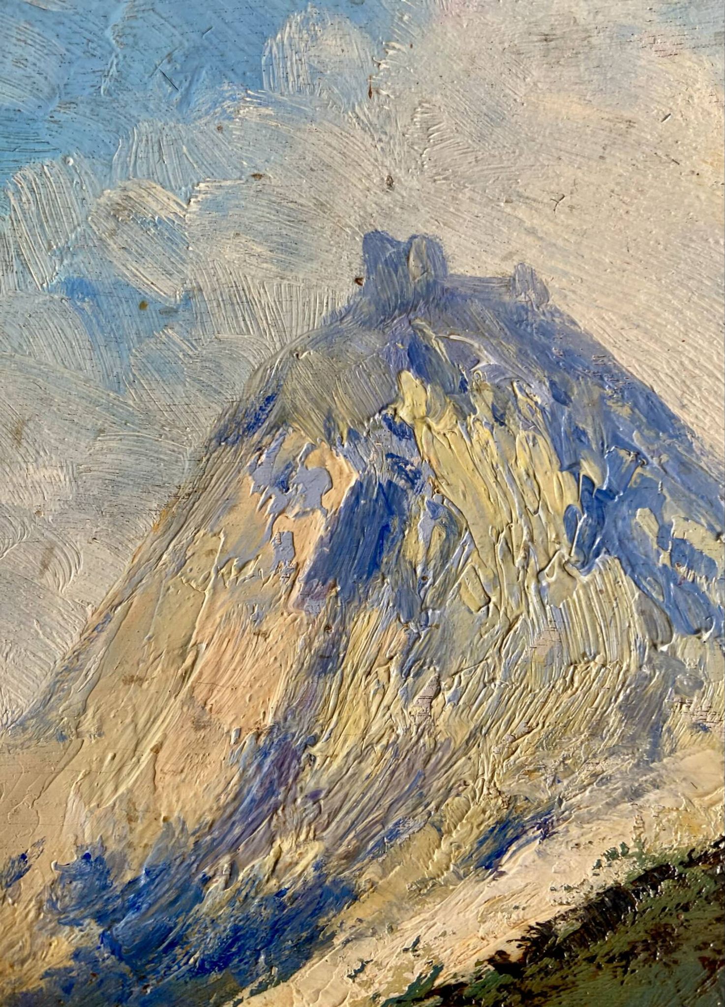 Oil on panel Jean-François Louis Merlet – Montségur, 1939
