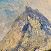 Oil on panel Jean-François Louis Merlet – Montségur, 1939