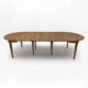 19th Century Tuscan Elm Extendable Round Dining Table with Five Leaves