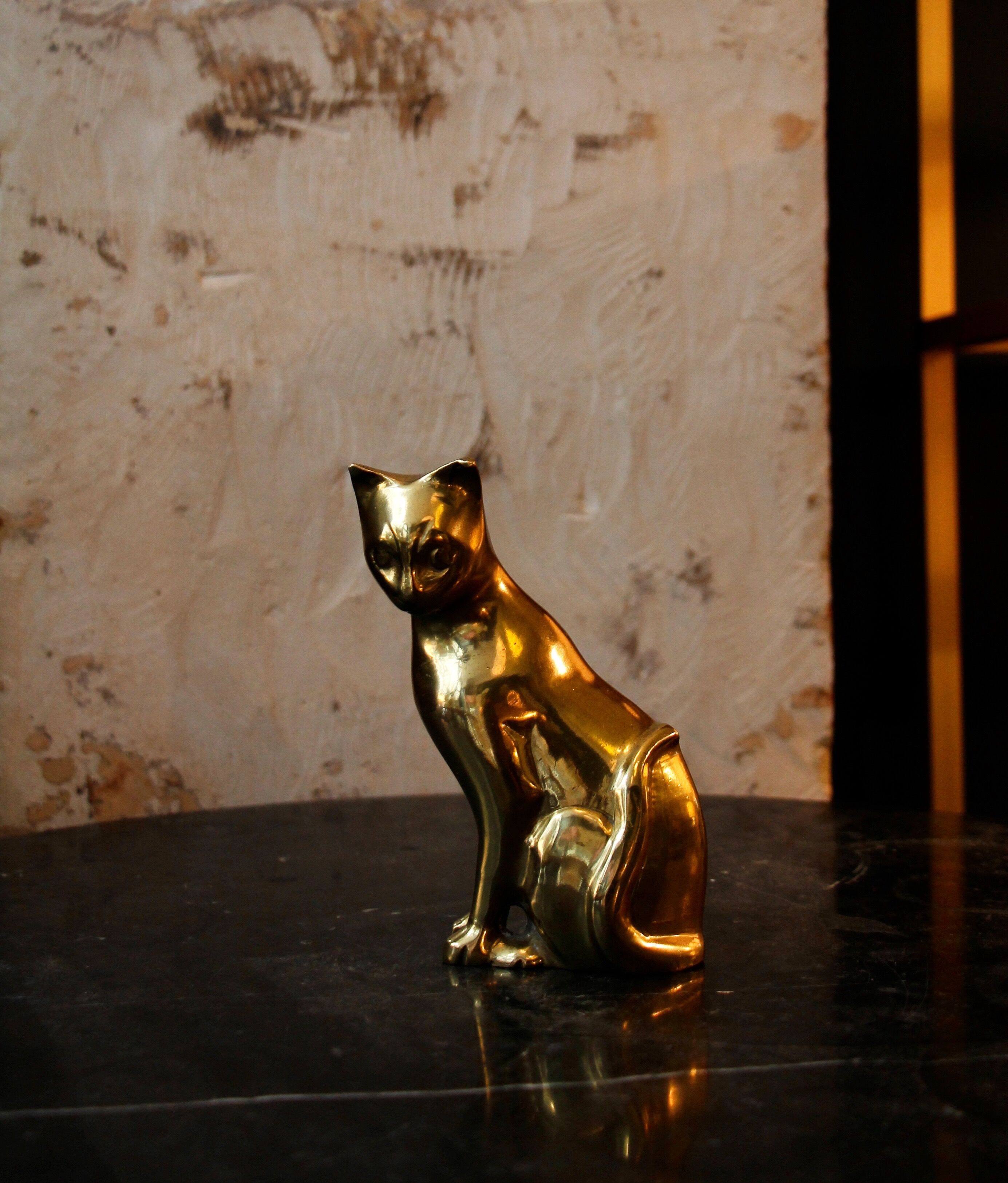 Brass cat