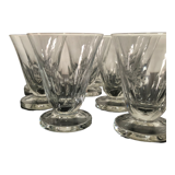 10 verres à  eau en cristal