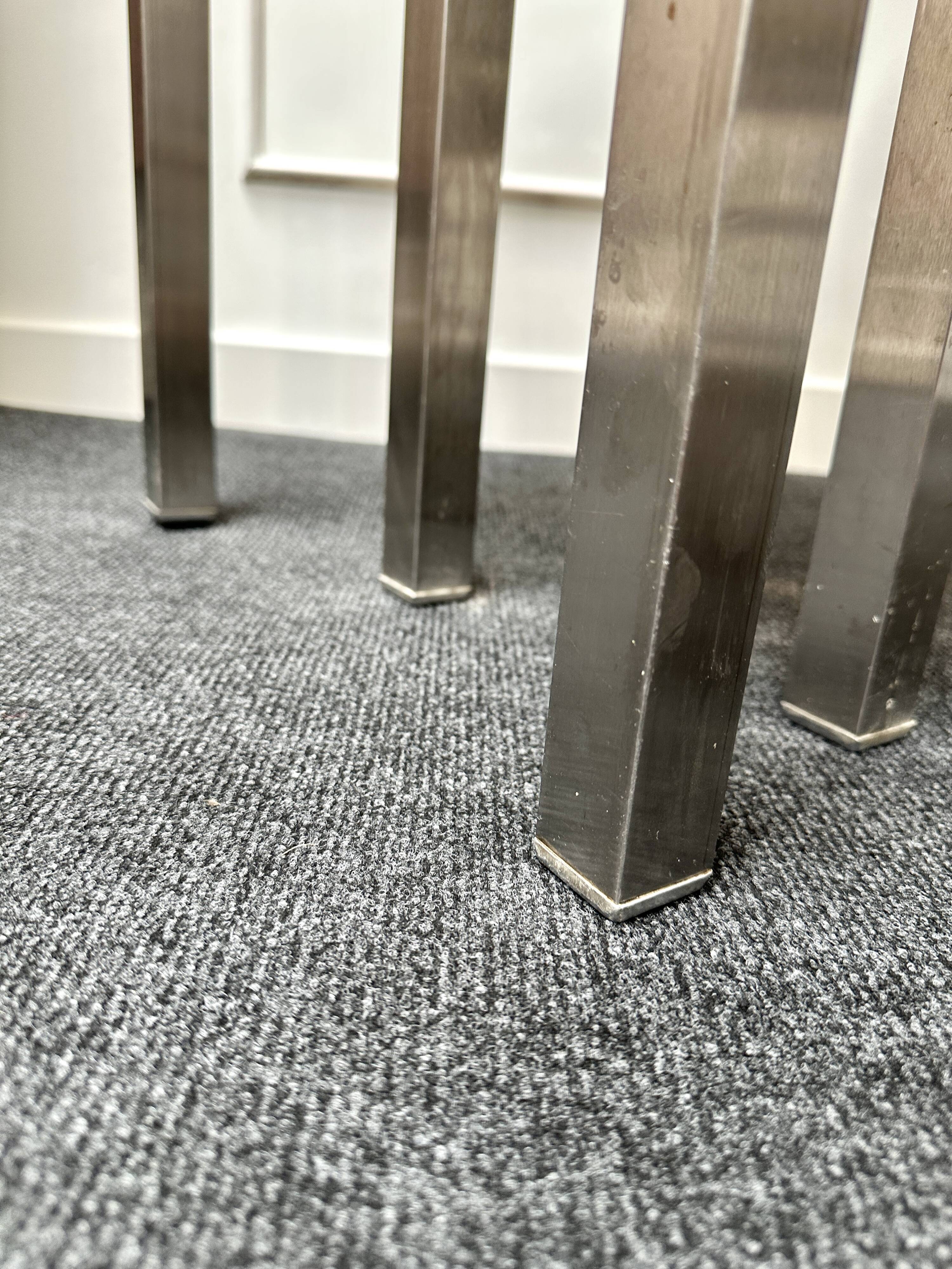 Smoked glass nesting coffee table