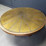 Scandinavian etched brass coffee table, 1960s
