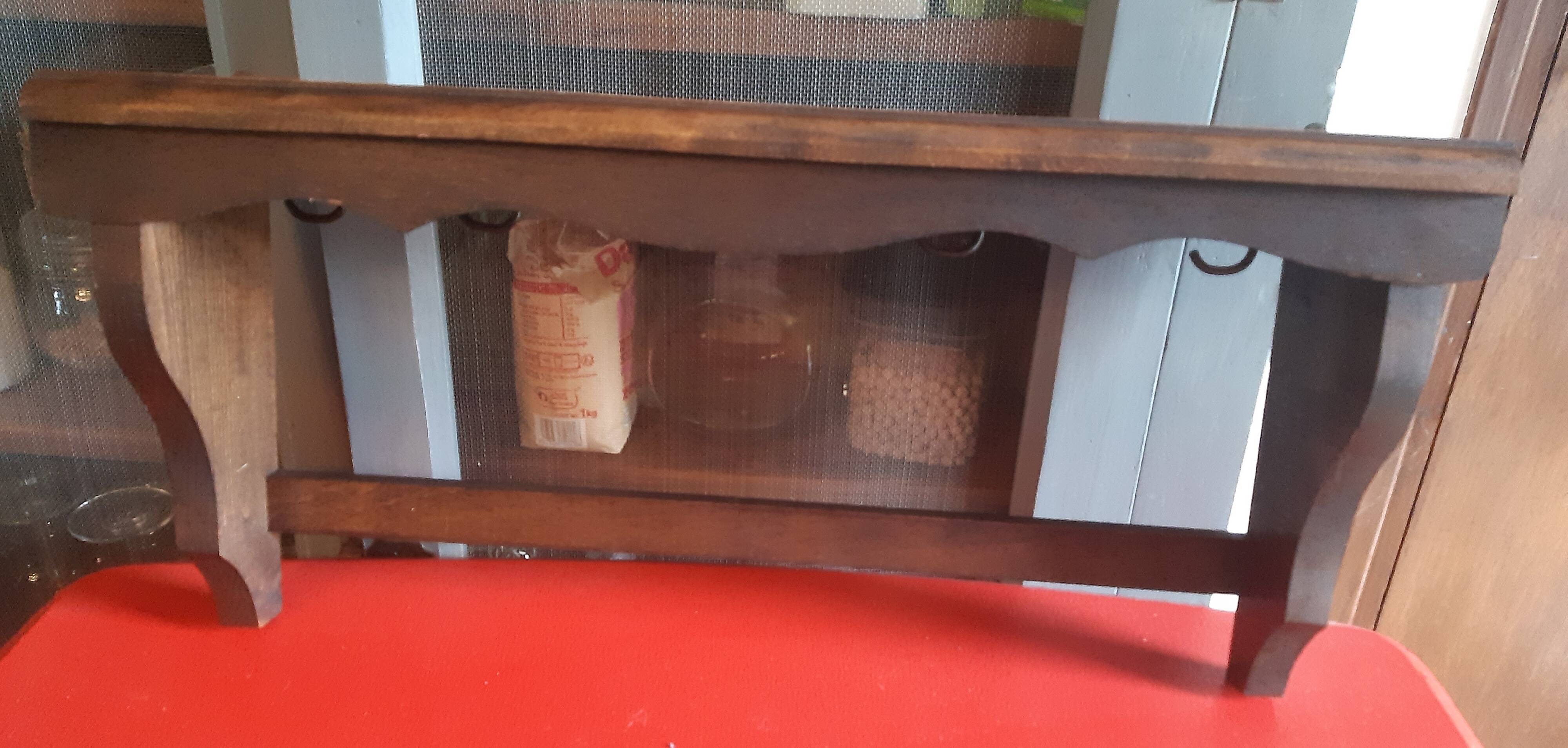 Wooden pot rack