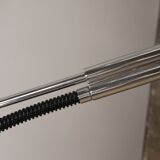 Vintage arc floor lamp with a chrome metal balance, 1970.