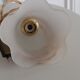 Suspension, baladeuse en verre formant une tulipe