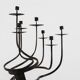 Brutalist candelabra in the manner of Jean Touret