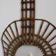 Rattan guitar mirror 75 x 38 cm year 1950