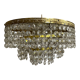 Ceiling lamp crown brass with vintage tassels