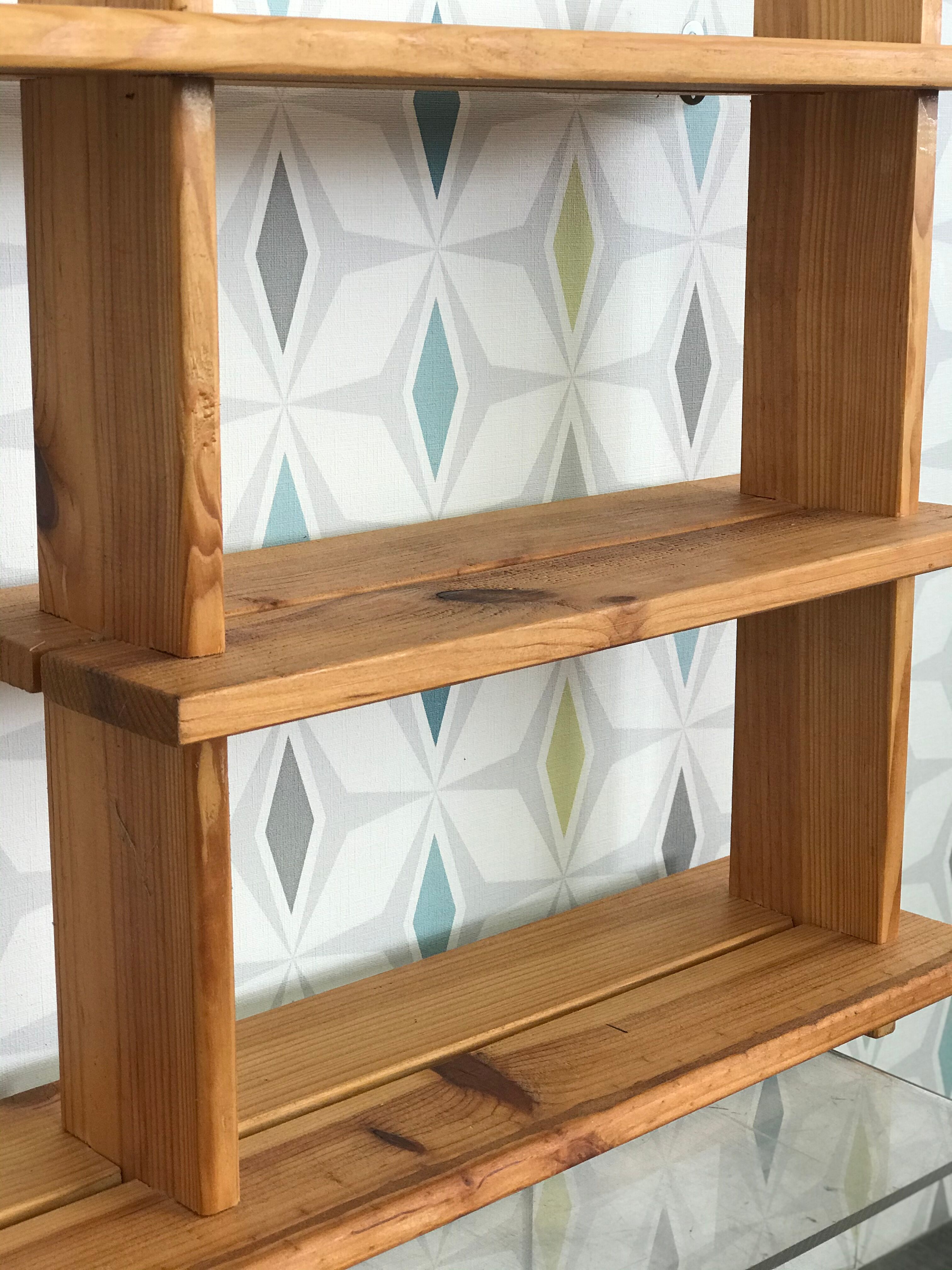 Pine wall shelf