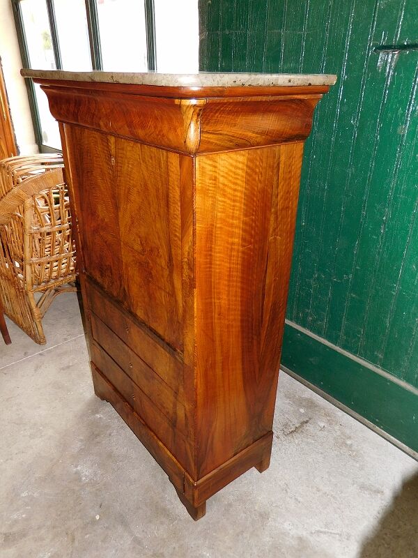 Secretary louis philippe in walnut