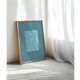art print after an abstract painting signed Eawy