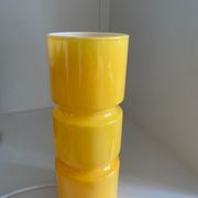 Fitz lamp in yellow glass Habitat vintage cylinder tube lamp