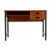 Vintage teak desk with 2 drawers made in the 60s